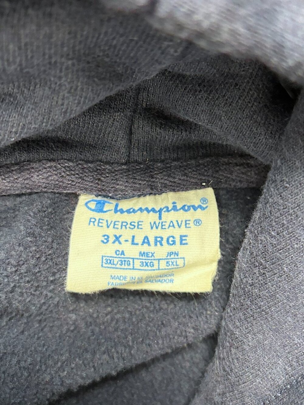 University Notre Dame Hockey Champion Reverse Weave Hoodie Blue Sz 3XL Irish - Picture 4 of 6